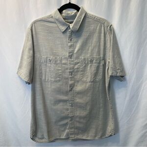 Woolrich Outdoorwear Short Sleeve Button Down 100% Cotton Shirt Men’s Large